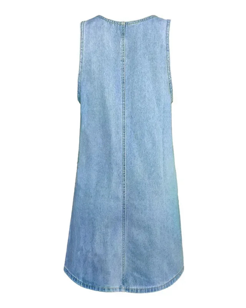 Wójcik™ | Sommerkleid aus Denim mit vorteilhaftem Schnitt