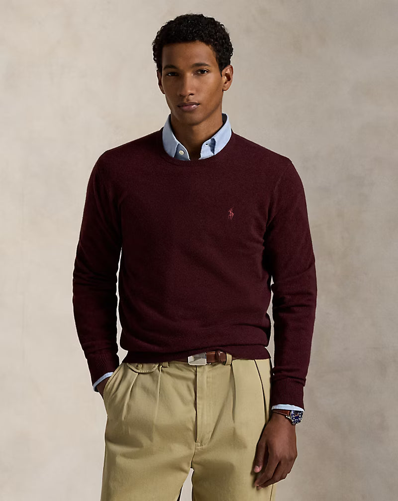 Jersey de lana con cuello redondo