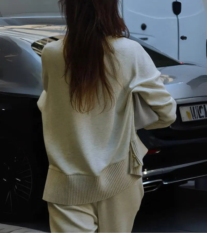 Agnieszka™ | Weiches Zweiteiliges Set mit Rollkragen und Lockeren Hosen