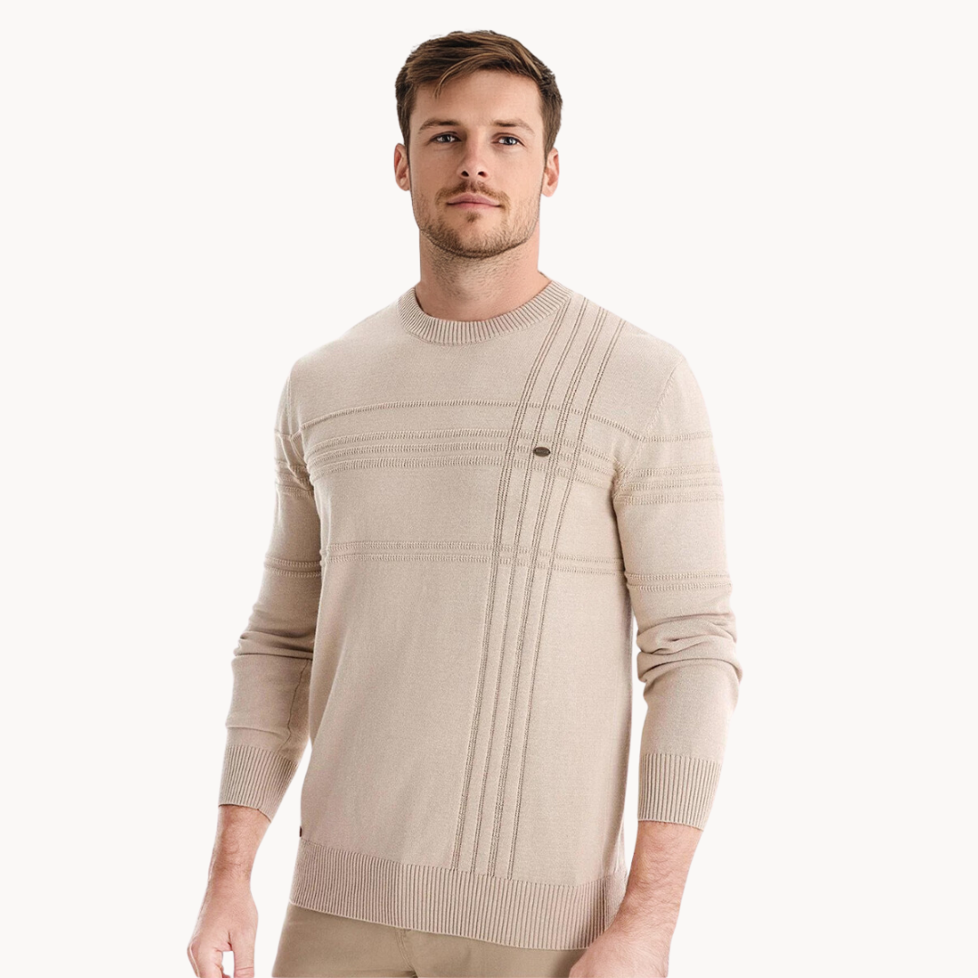 Ryszard™ | Herrenpullover mit elegantem Karomuster
