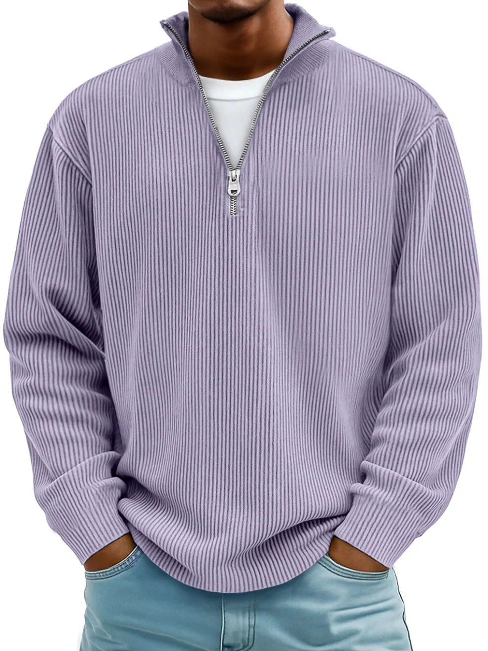 Mściwój™ | Herrenpullover mit halbem Reißverschluss – Stilvoll, Warm und Langlebig