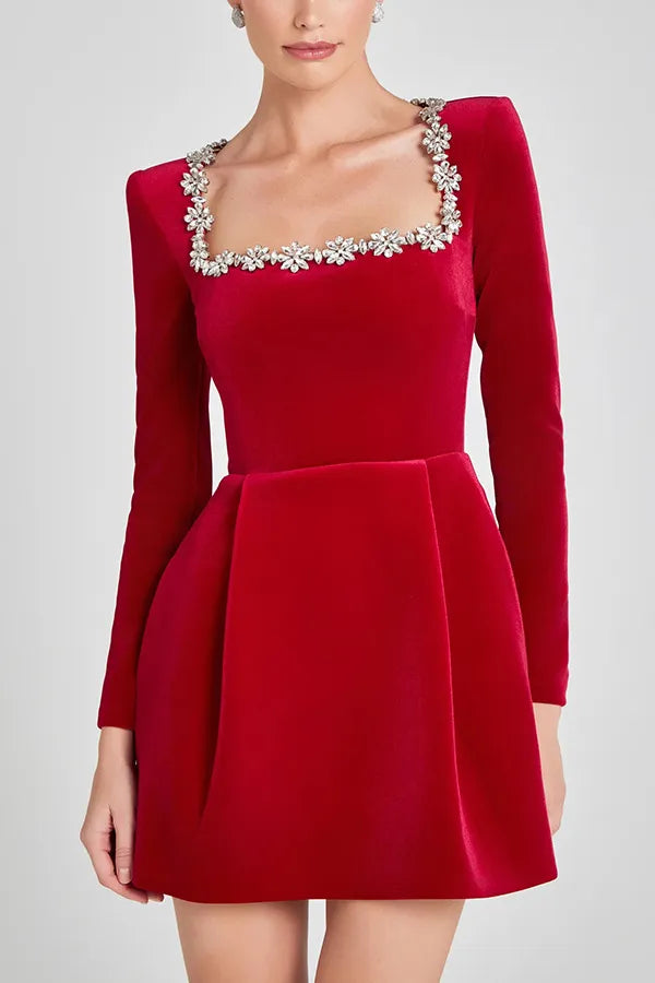 RosanoVerona™ | Mini-Kleid aus Samt Valentina
