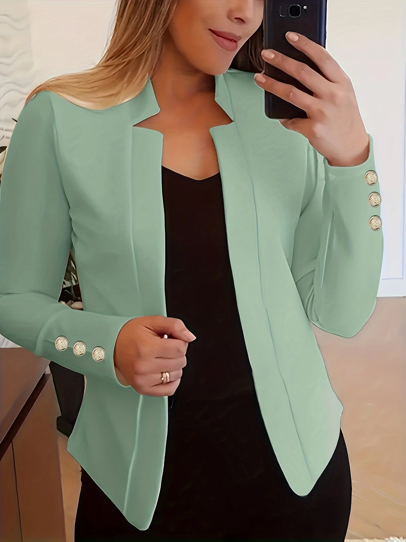 Wójcik™ | Blazer mit Knopfdetails