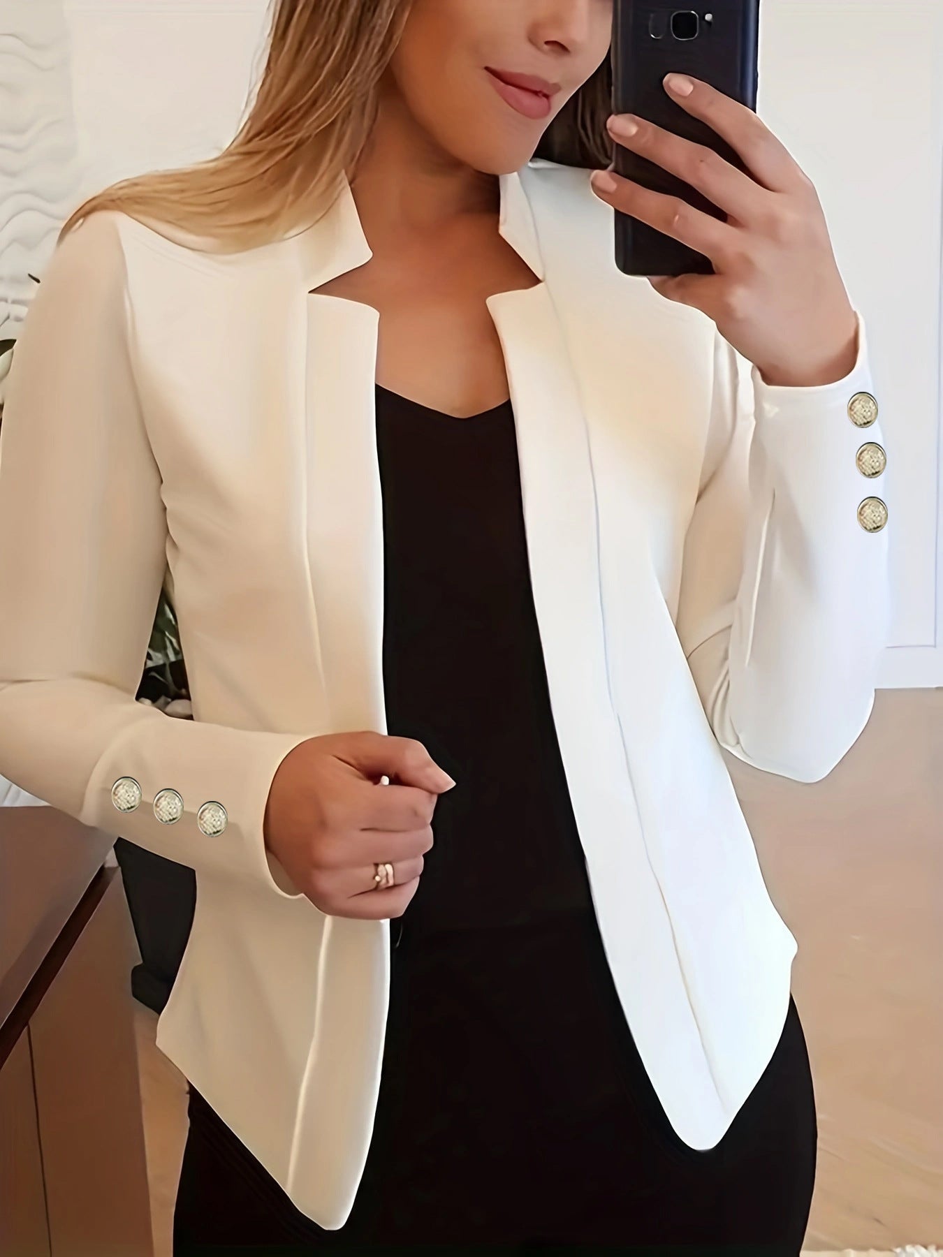Wójcik™ | Blazer mit Knopfdetails