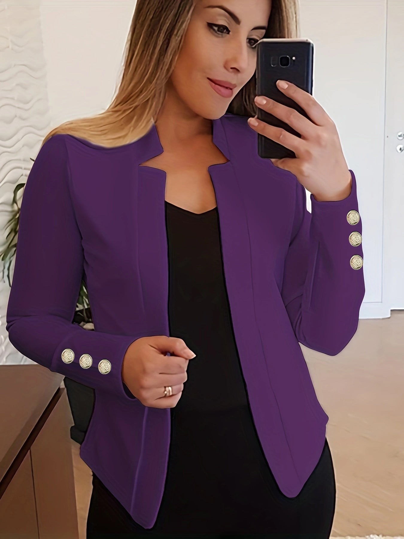 Wójcik™ | Marynarka z detalami z guzików