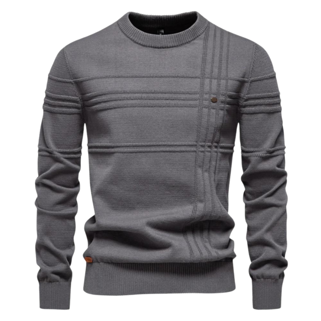 Ryszard™ | Męski Sweter w Elegancką Kratę