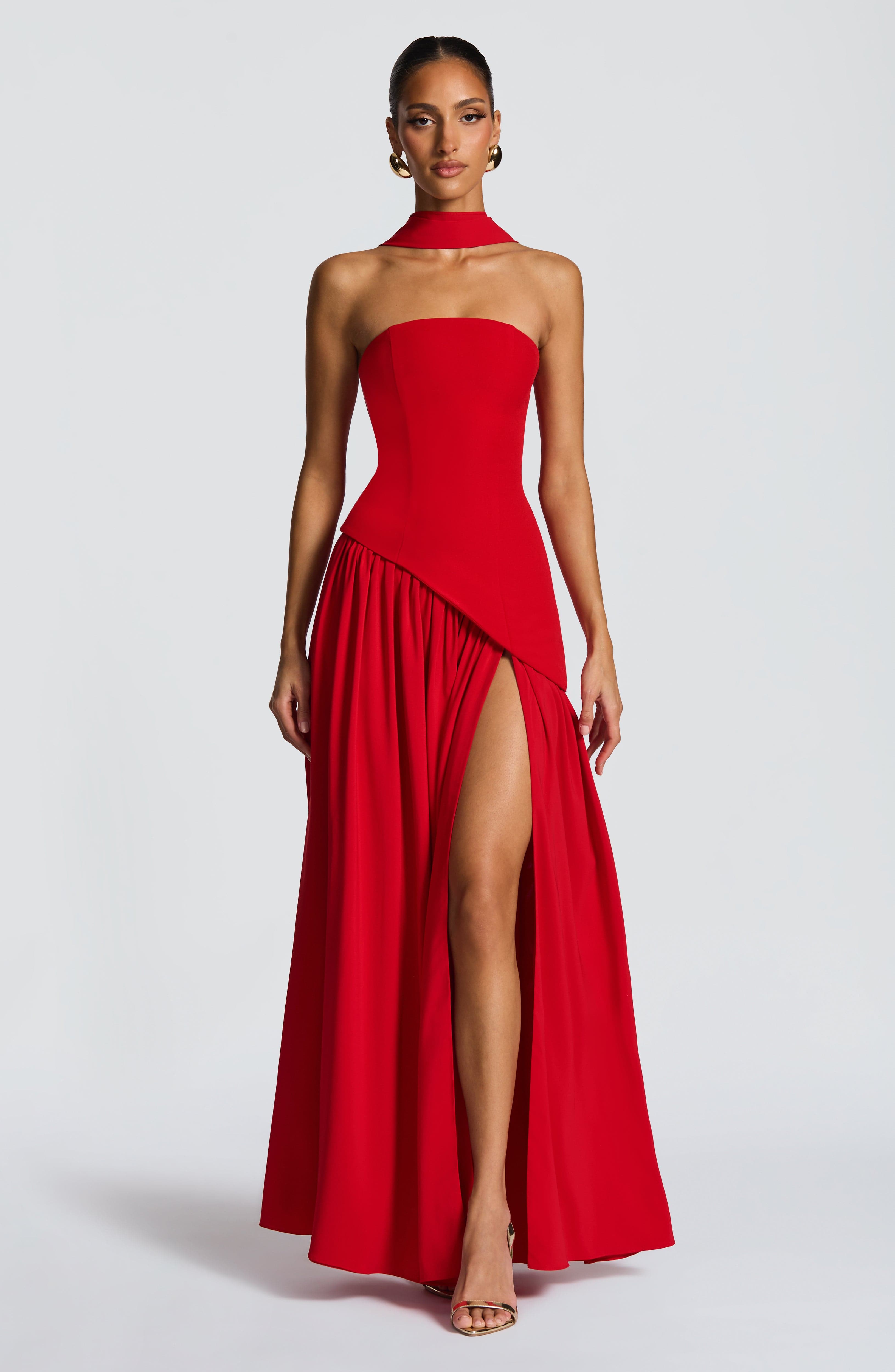 RosanoVerona | Langes Satin-Kleid Slava