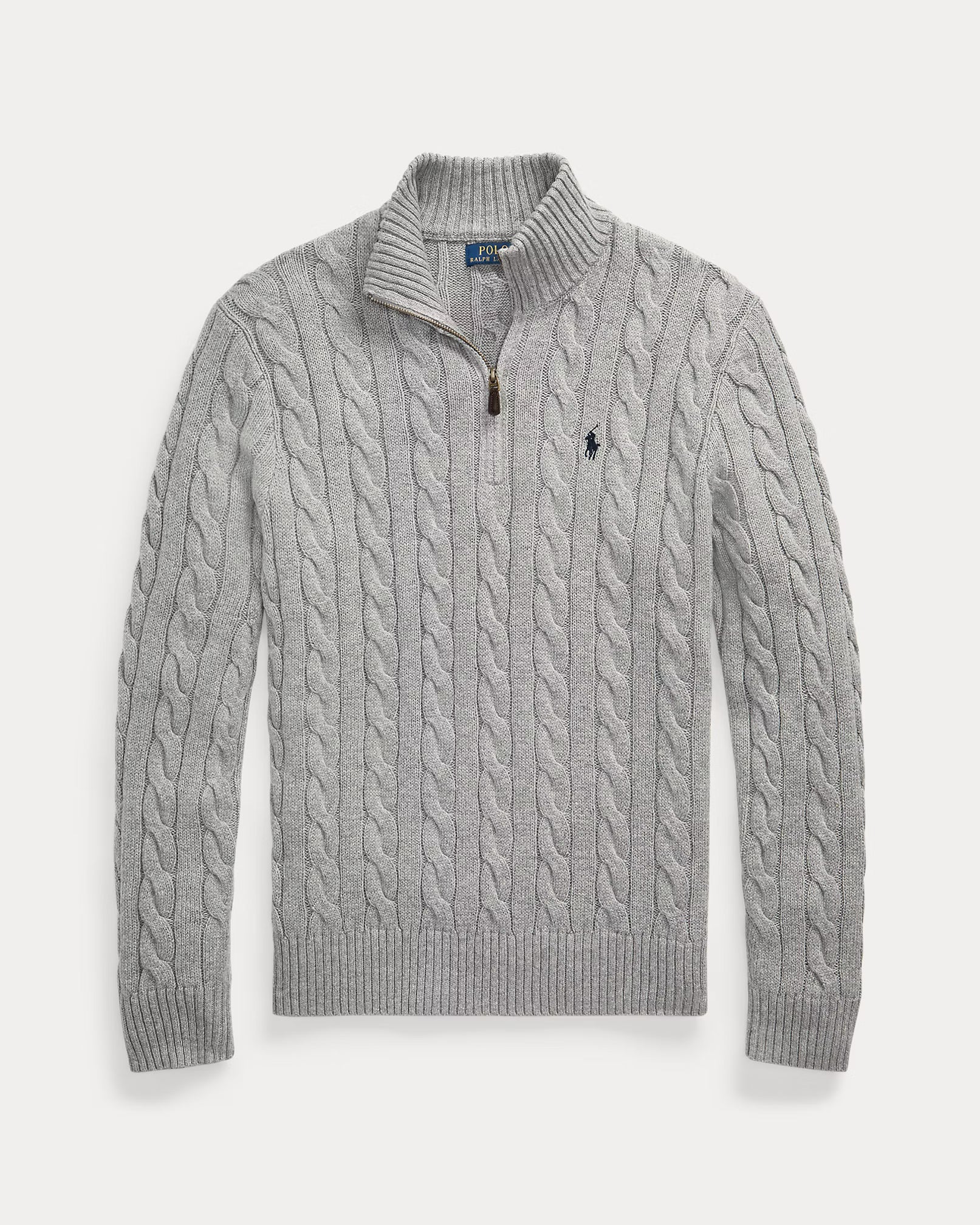 Jersey de algodón con cremallera hasta el pecho