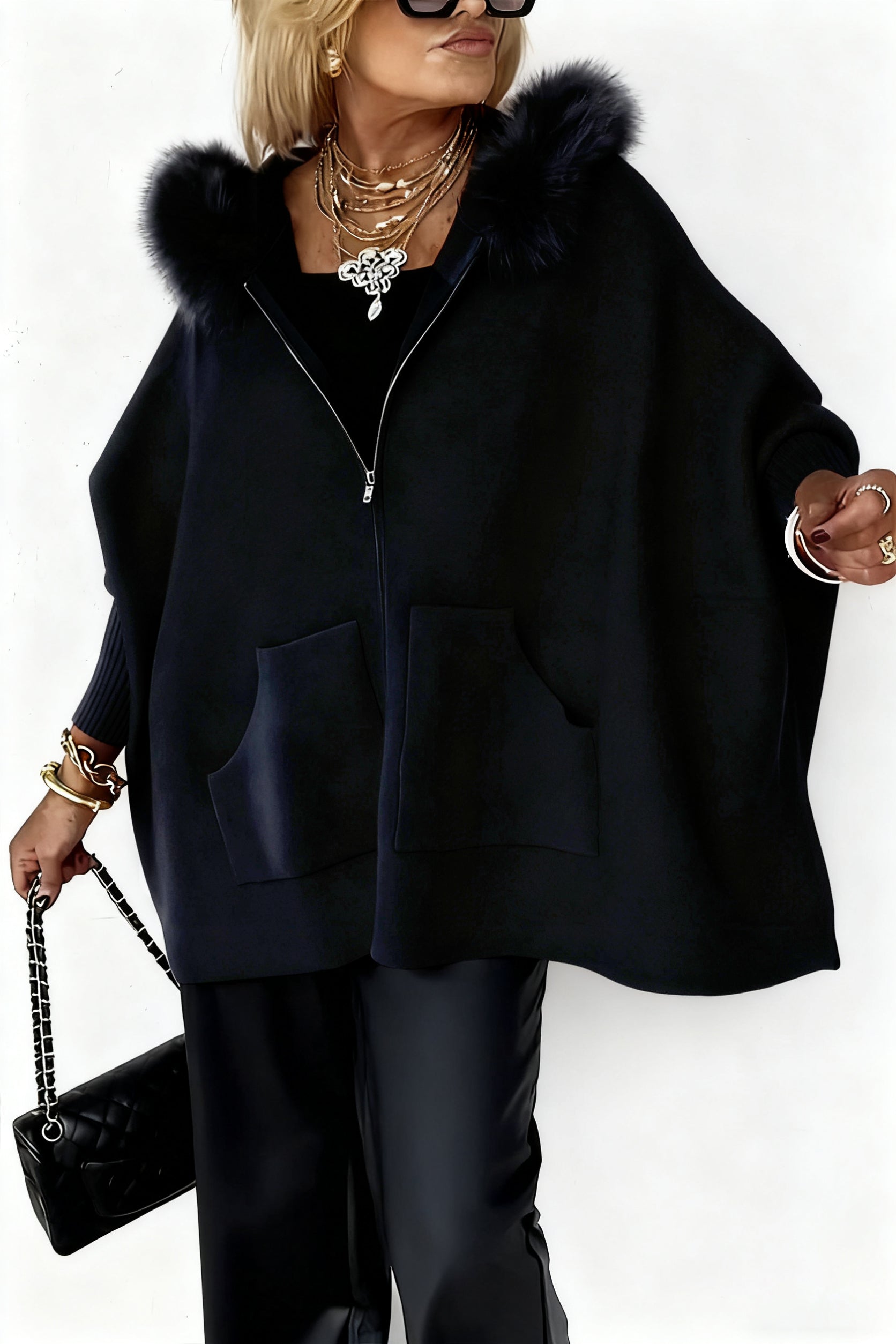 Kalina™ | Jacke mit Kunstfellkragen