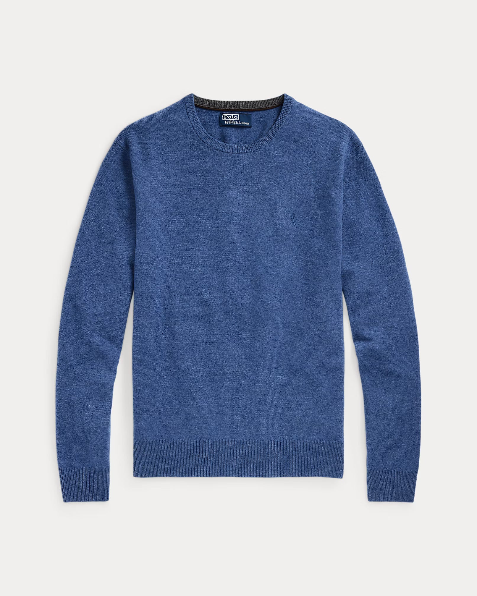 Uldtrøje med rund hals