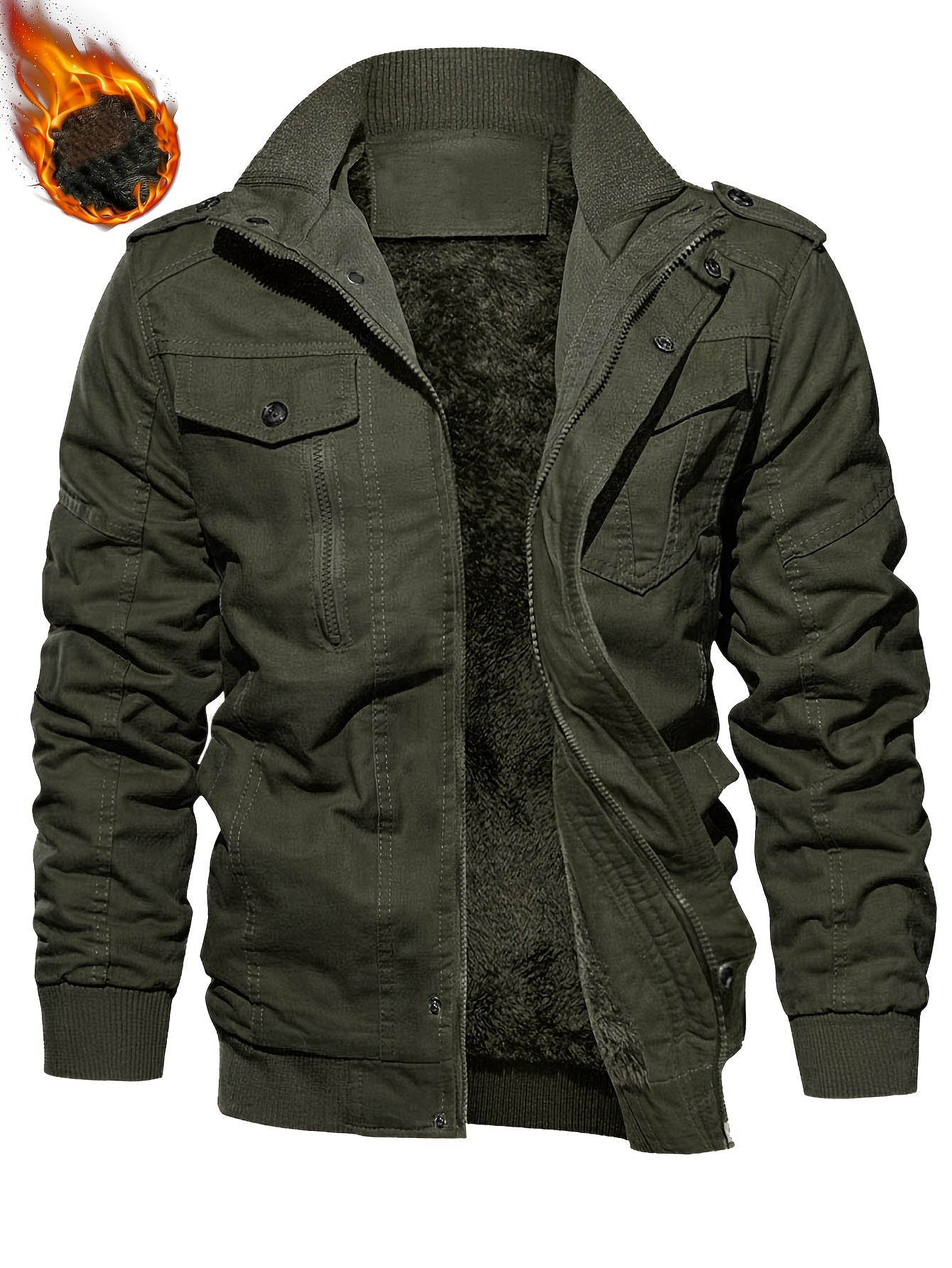 Bogusław™ | Winterjacke aus dickem Samt