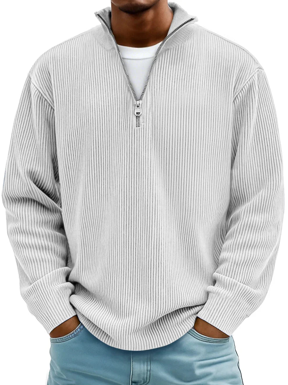 Mściwój™ | Herrenpullover mit halbem Reißverschluss – Stilvoll, Warm und Langlebig