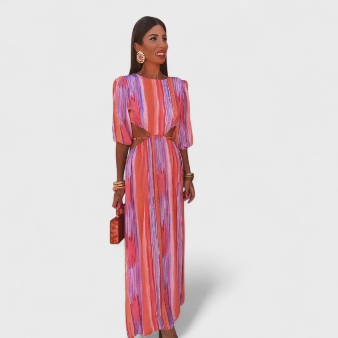 Wójcik™ - Elegancka sukienka z wycięciami