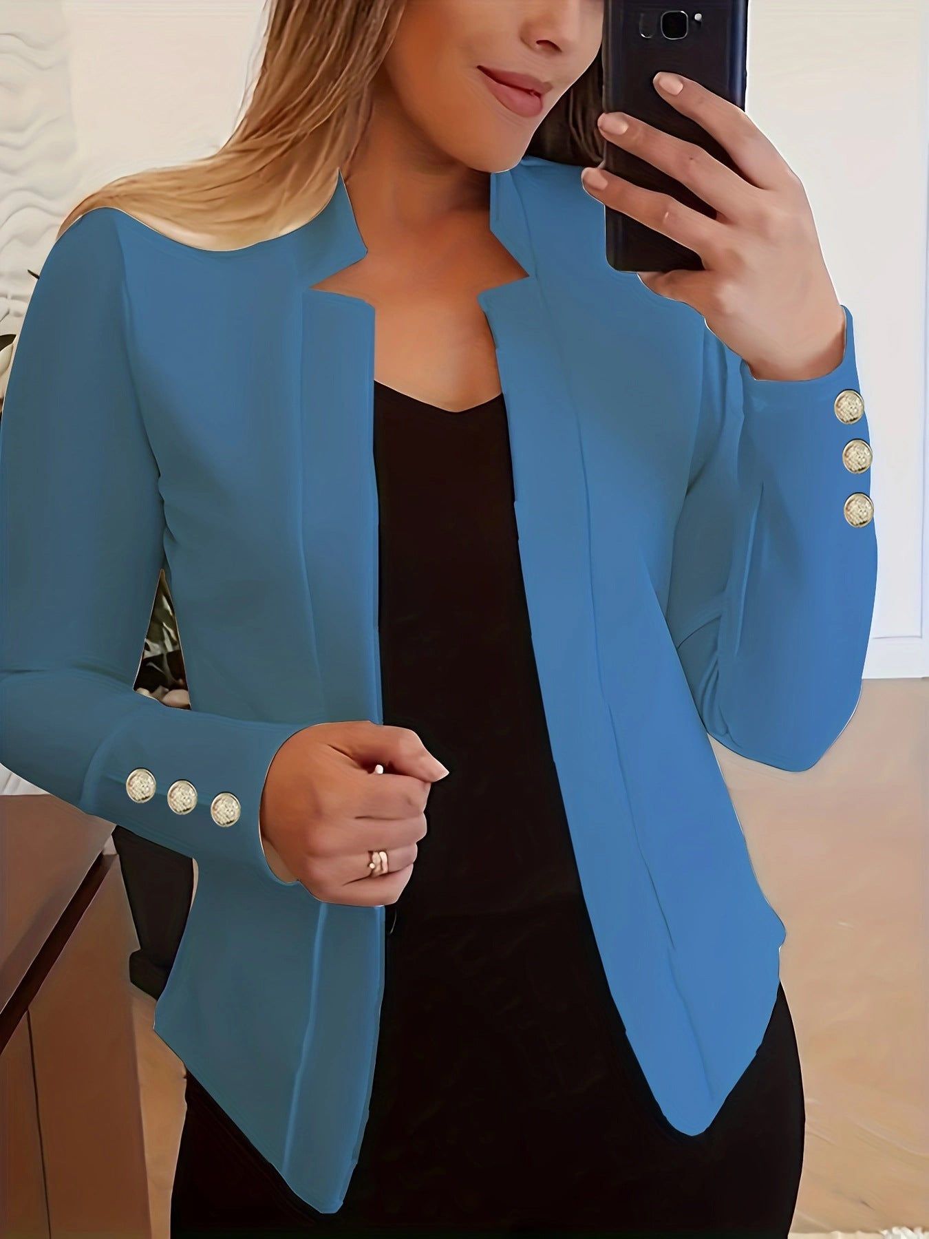 Wójcik™ | Blazer mit Knopfdetails