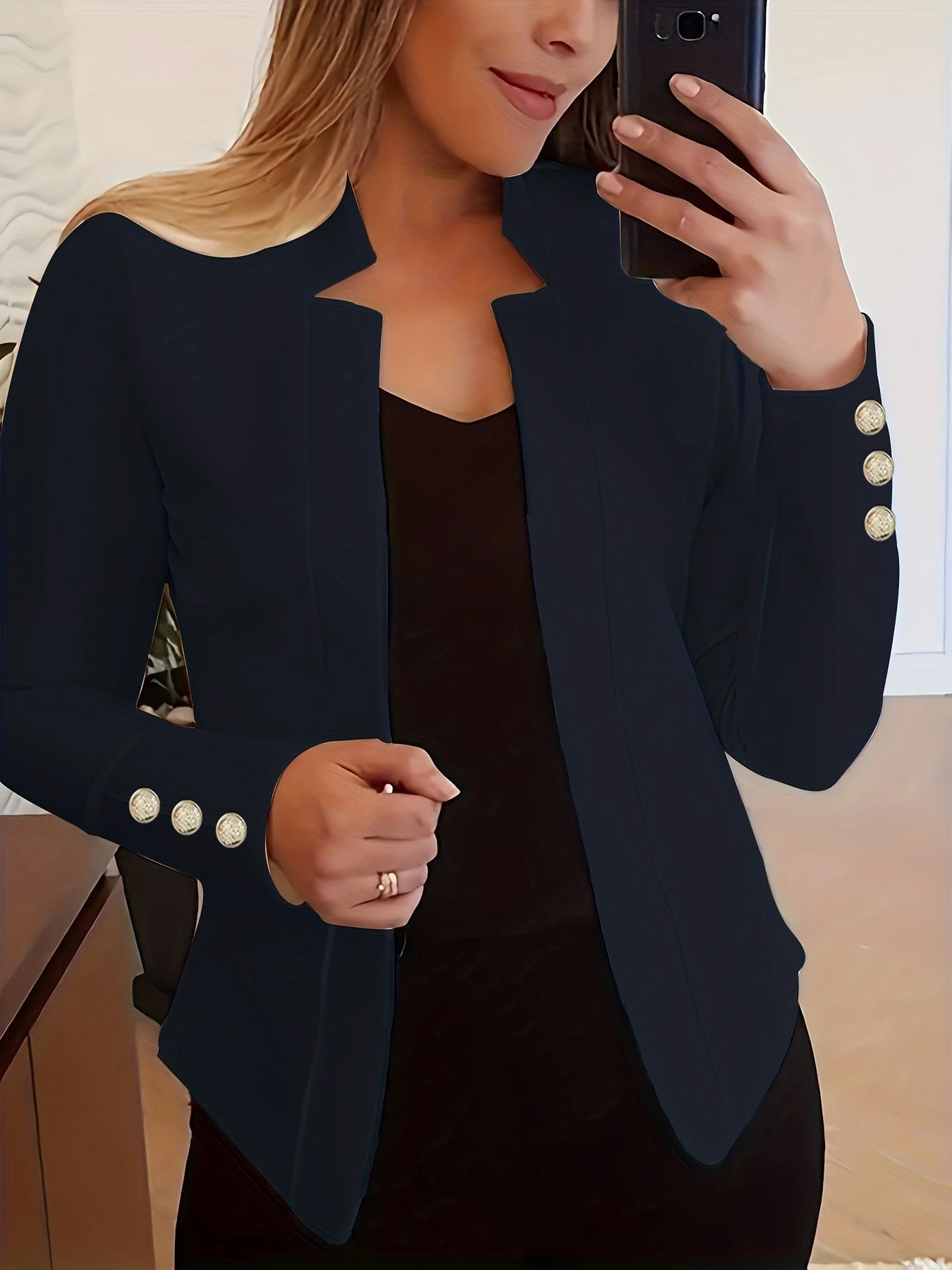 Wójcik™ | Blazer mit Knopfdetails