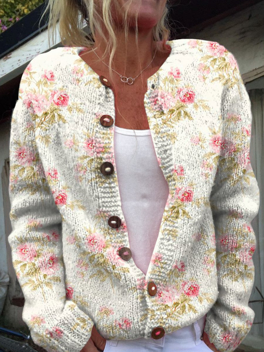 Wójcik™ | Lockere Strickjacke mit Muster
