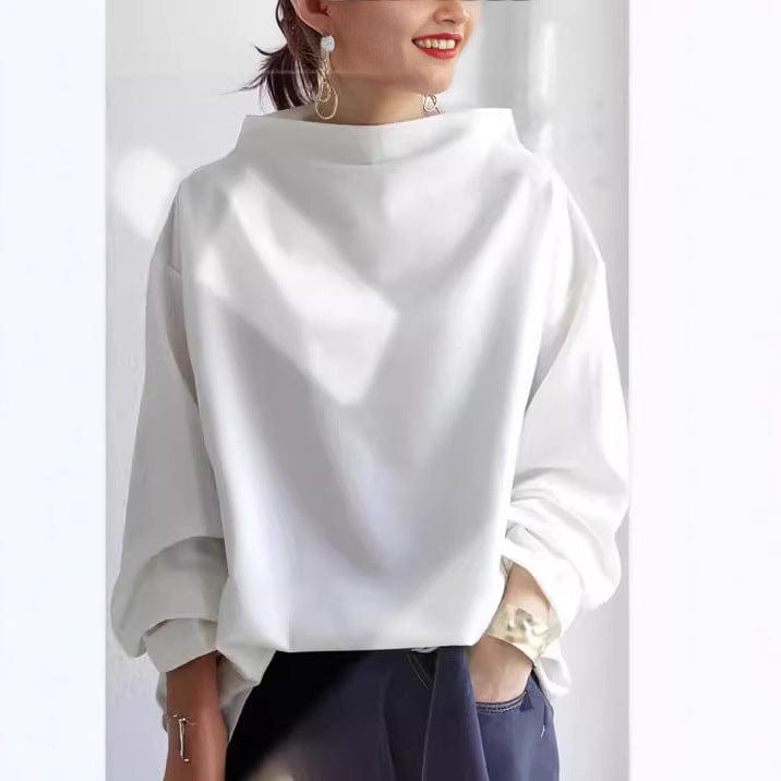 Bożena™ | Pullover mit hohem Kragen