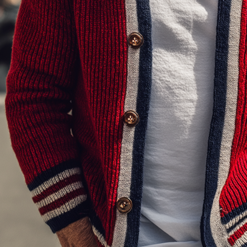 Alaric™ | Retro Strickjacke