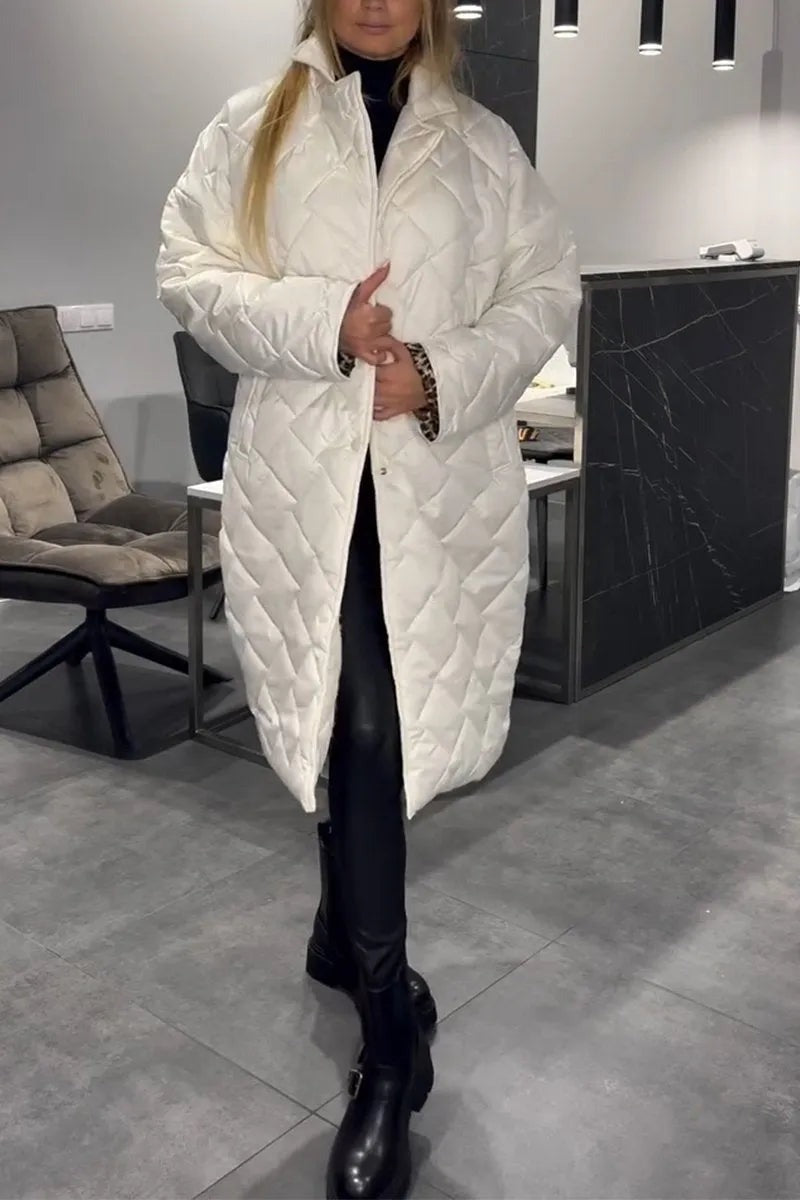 Brygida™ | Wendbare Steppjacke mit Pantherfutter