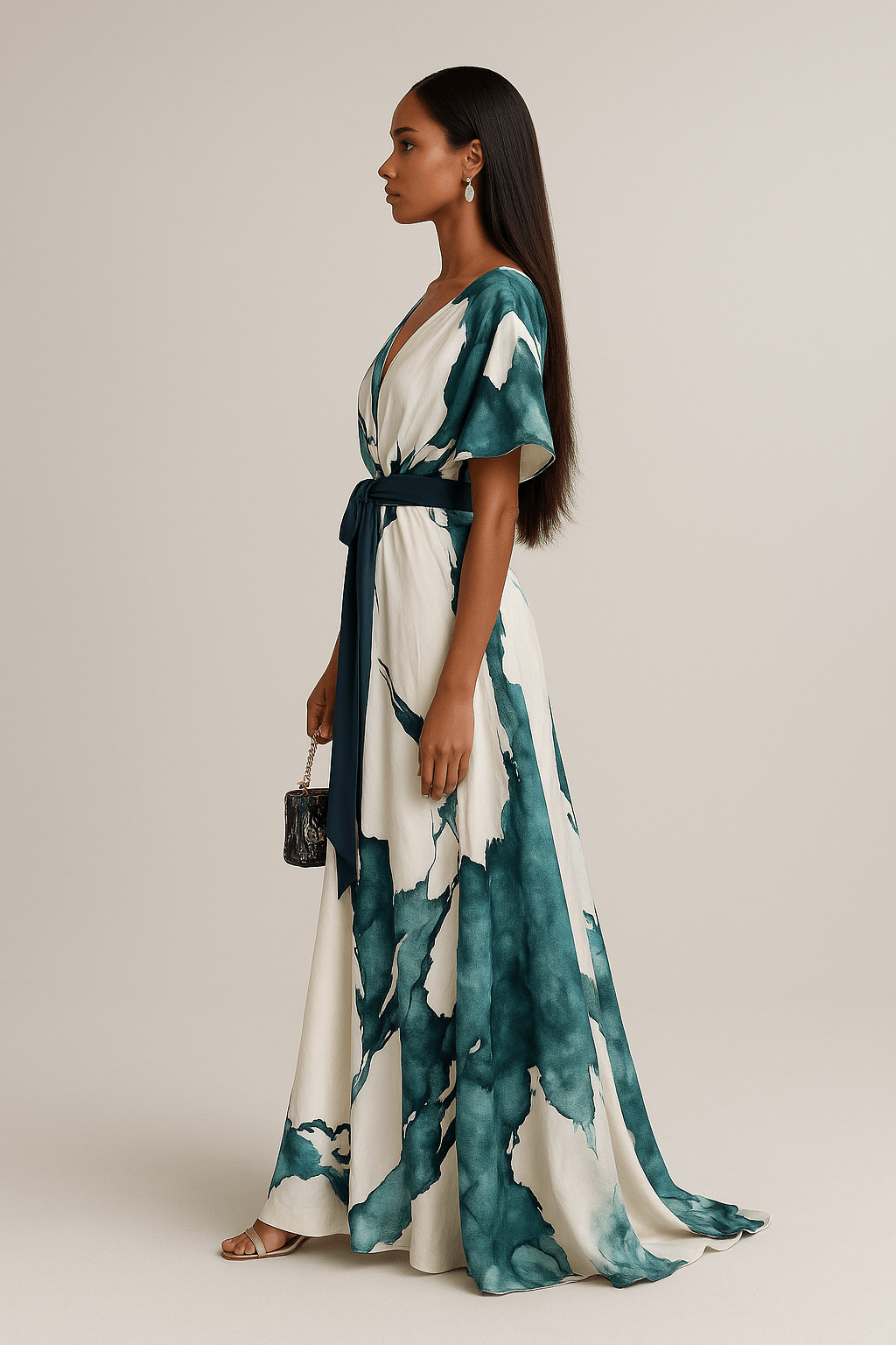 Maxi-Aquarellkleid